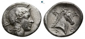 Thessaly. Pharsalos 400-370 BC. Obol AR