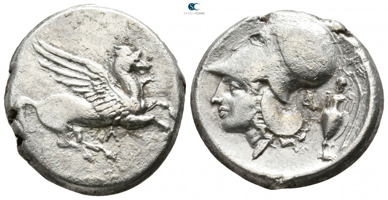 Akarnania. Leukas circa 320-280 BC.
Stater AR

20mm., 8,45g.

Pegasos flyin...