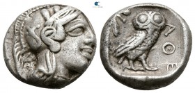 Attica. Athens circa 454-404 BC. Drachm AR