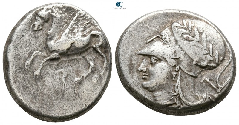 Corinthia. Corinth circa 345-307 BC.
Stater AR

19mm., 8,41g.

Pegasos flyi...