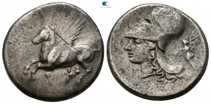 Corinthia. Corinth circa 345-307 BC.
Stater AR

20mm., 8,03g.

Pegasos flyi...