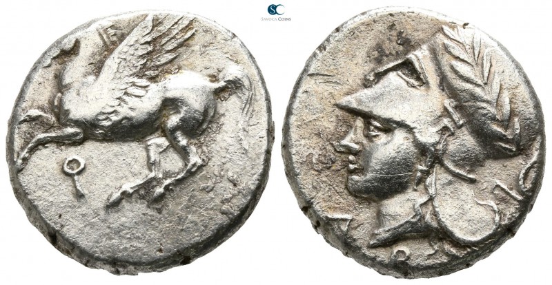 Corinthia. Corinth circa 345-307 BC.
Stater AR

20mm., 8,25g.

Pegasos flyi...