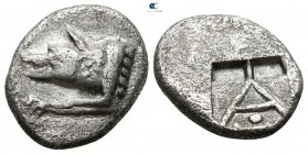 Argolis. Argos circa 480-430 BC. Triobol AR