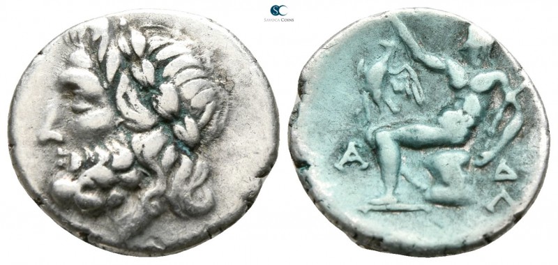 Arkadia. Arcadian League, Megalopolis circa 175-168 BC.
Triobol-Hemidrachm AR
...