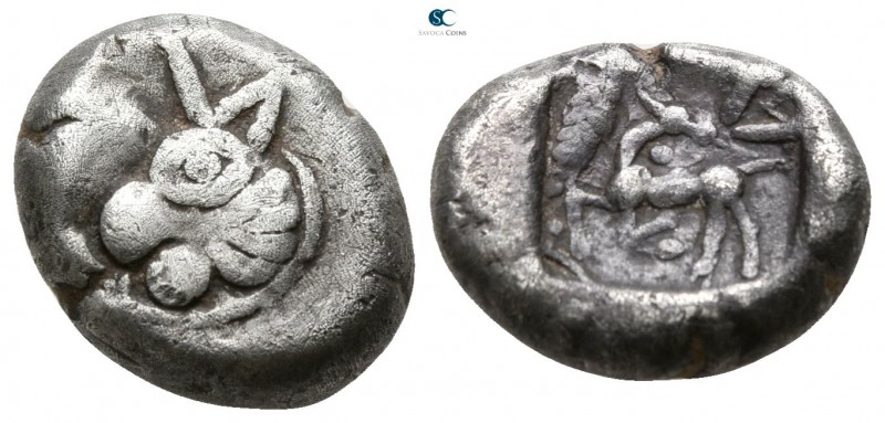 Asia Minor. Uncertain mint 500-450 BC.
Drachm AR

12mm., 3,58g.

Head of Bu...