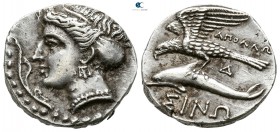 Paphlagonia. Sinope. ΑΠΟΛΛΩ- (Apollo-), magistrate circa 330-300 BC. Drachm AR