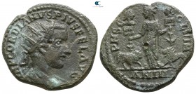 Moesia Superior. Viminacium. Gordian III. AD 238-244, (dated CY 4=AD 242/3).. Dupondius AE