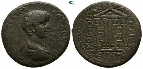Pontos. Neocaesarea. Geta as Caesar AD 197-209, (dated CY 142=AD 206/7).. Bronze Æ