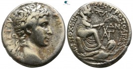 Seleucis and Pieria. Antioch. Augustus 27 BC-14 AD, (dated year 36 of the Actian Era and year 54 of the Caesarean Era=AD 6). Tetradrachm AR