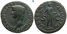 Claudius AD 41-54, (struck circa AD 50(?)-54). Rome. As Æ