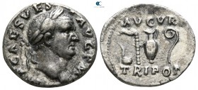 Vespasian AD 69-79, (struck AD 71). Rome. Denarius AR