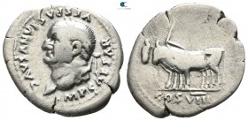 Vespasian AD 69-79, (struck AD 77/8). Rome. Denarius AR
