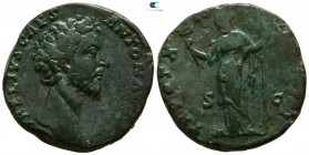 Marcus Aurelius as Caesar AD 139-161, (struck under Antoninus Pius, AD 157-158). Rome. Sestertius Æ
