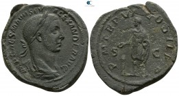 Severus Alexander AD 222-235, (struck AD 227). Rome. Sestertius Æ