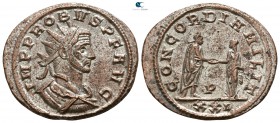 Probus AD 276-282. 7th emission, (struck AD 278). Siscia. 1st officina . Antoninianus Æ silvered