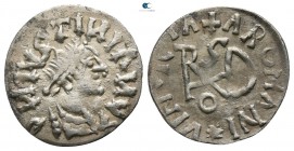 The Gepids. Sirmium AD 454-552. In the name of Justinian I.. Quarter Siliqua AR of Theoderic