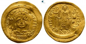 Justinian I. AD 527-565. Constantinople, 8th officina. Solidus AV
