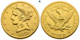 United States of America AD 1873. 5 Dollars AV