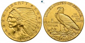 United States of America. Philadelphia AD 1929. 2 1/2 Dollars AV