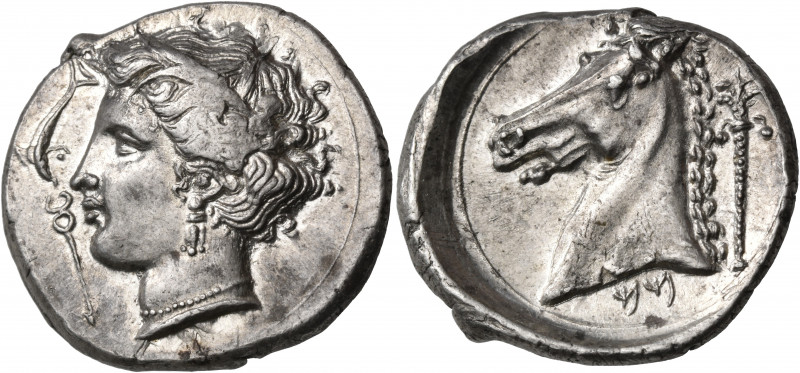 SICILY. Entella. Punic issues, circa 320/15-300 BC. Tetradrachm (Silver, 28 mm, ...