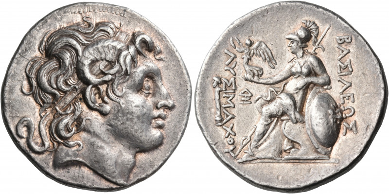 KINGS OF THRACE. Lysimachos, 305-281 BC. Tetradrachm (Silver, 30 mm, 17.09 g, 12...