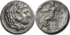 KINGS OF MACEDON. Alexander III ‘the Great’, 336-323 BC. Dekadrachm (Silver, 32 mm, 42.33 g, 6 h), Babylon, circa 325-323. Head of Herakles to right, ...