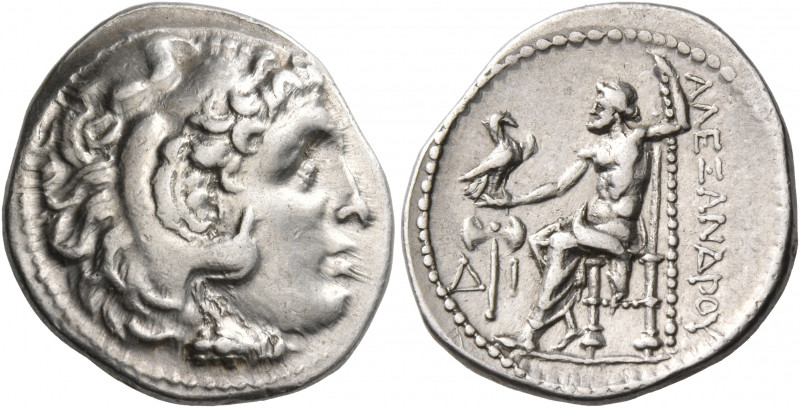 KINGS OF MACEDON. Alexander III ‘the Great’, 336-323 BC. Drachm (Silver, 17 mm, ...