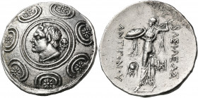 KINGS OF MACEDON. Antigonos III Doson, 229-221 BC. Tetradrachm (Silver, 31 mm, 16.99 g, 5 h), in the types of Antigonos Gonatas, Amphipolis, circa 229...