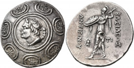 KINGS OF MACEDON. Antigonos III Doson, 229-221 BC. Tetradrachm (Silver, 30 mm, 16.97 g, 10 h), in the types of Antigonos Gonatas, Amphipolis, circa 22...