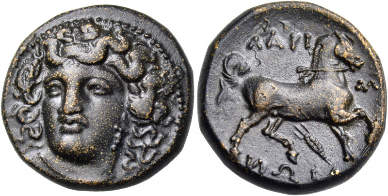 THESSALY. Larissa. Mid to late 4th century BC. Tetrachalkon (Bronze, 20.5 mm, 8....