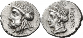 PAPHLAGONIA. Kromna. Circa 340 BC. Drachm (Silver, 17.5 mm, 3.48 g, 12 h), Chian standard. Laureate head of Zeus to left, his hair partially rolled at...