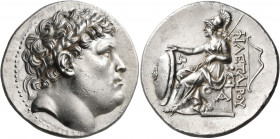 KINGS OF PERGAMON. Eumenes I, 263-241 BC. Tetradrachm (Silver, 30 mm, 17.07 g, 1 h), struck in the name and with the portrait of Philetairos, founder ...