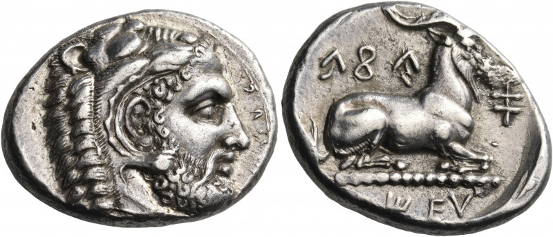 CYPRUS. Salamis. Evagoras I, circa 411-374 BC. Stater (Silver, 24.5 mm, 10.85 g,...