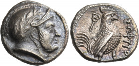 BAKTRIA, Pre-Seleukid Era. Sophytes, circa 305-294 BC. Hemidrachm (Silver, 12 mm, 1.61 g, 6 h), uncertain mint in the Oxus Region. Male head to right,...