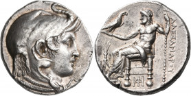 PTOLEMAIC KINGS OF EGYPT. Ptolemy I Soter, as satrap, 323-305 BC. Tetradrachm (Silver, 27 mm, 17.11 g, 1 h), Memphis, 317-316. Head of Alexander the G...
