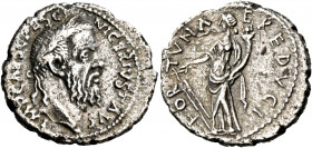 Pescennius Niger, 193-194. Denarius (Silver, 19 mm, 2.99 g, 11 h), Antioch. IMP CAES C PESC NIGER IVST AVG Laureate head of Pescennius Niger to right....