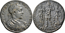 LYDIA. Germe. Gordian III, 238-244. Medallion of 8-12 Assaria (Bronze, 44 mm, 42.73 g, 12 h), struck under the first Archon, C. Aurelius Apollonides, ...
