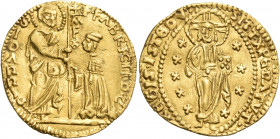 CRUSADERS. Knights of Rhodes (Knights Hospitallers). Fabrizio del Carretto, 1513-1521. Ducat (Gold, 20.5 mm, 3.36 g, 8 h), Rhodes. •F•FABRICII•D•CA• -...