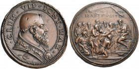 ITALY. Papal States. Clement VII, 1523-1534. Medal (Bronze, 35 mm, 28.43 g, 12 h), unsigned but by Giovanni Bernardi da Castelbolognese (1496-1553), o...