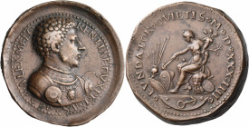 ITALY, Tuscany. Florence. Alessandro de¨Medici, Duke of Florence, 1532-1537. Medal (Bronze, 41 mm, 55.16 g, 12 h), an original cast, by Domenico di Po...