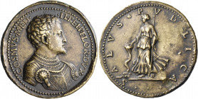 ITALY, Tuscany. Florence. Cosimo I de'Medici, Duke of Florence, later Grand Duke of Tuscany, 1537-1569-1574. Medallion (Bronze, 37 mm, 21.99 g, 6 h), ...