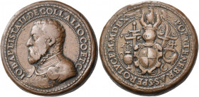 ITALY. Collalto. Giovanni Battista II, Count of Collalto, 1514 - after 1570. Medal (Bronze, 35 mm, 38.59 g, 6 h), an original cast, by Gianfederico Bo...