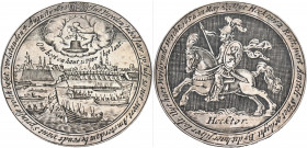 THE DUTCH REPUBLIC, Holland. Amsterdam. 1650/1652. Medal (Silver, 56 mm, 31.27 g, 12 h), a cast medal, made in imitation of engraving, presented as a ...