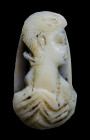 A roman double-layered onyx cameo. Female bust.