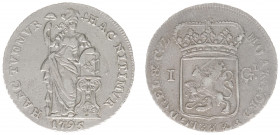 Bataafse Republiek (1795-1806) - Gelderland - 1 Gulden 1795 (Sch. 89 / Delm. 1178) - VF