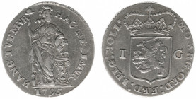 Bataafse Republiek (1795-1806) - Holland - 1 Gulden 1795 (Sch. 91a / Delm. 1179) - VF
