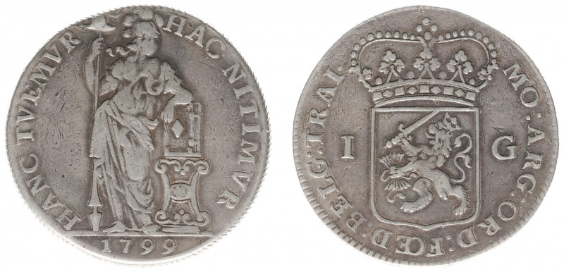 Bataafse Republiek (1795-1806) - Utrecht - 1 Gulden 1799 (Sch. 98 / Delm. 1182) ...