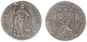 Bataafse Republiek (1795-1806) - Utrecht - 1 Gulden 1799 (Sch. 98 / Delm. 1182) - VF / mintage: 38.100 ex. - scarce