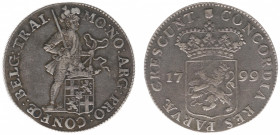 Bataafse Republiek (1795-1806) - Utrecht - Zilveren Dukaat 1799 (Sch. 68 / Delm. 982 /R1) - VF+ / rare
