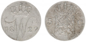 Koninkrijk NL Willem I (1815-1840) - 5 Cent 1827 U (Sch. 317) - g.VF